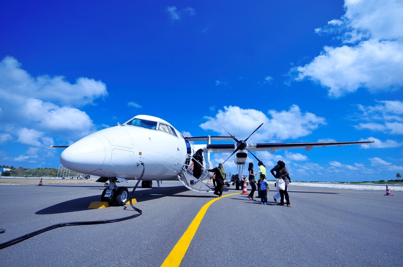 a white jet