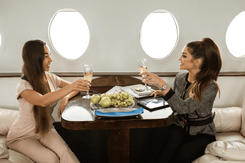 business partners having a toast